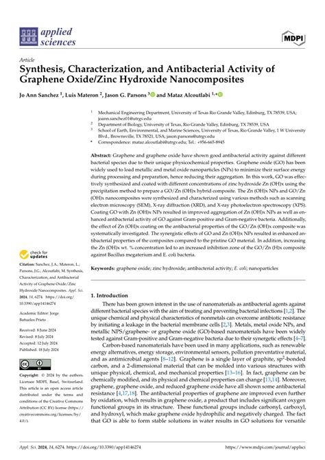 Pdf Synthesis Characterization And Antibacterial Activity Of