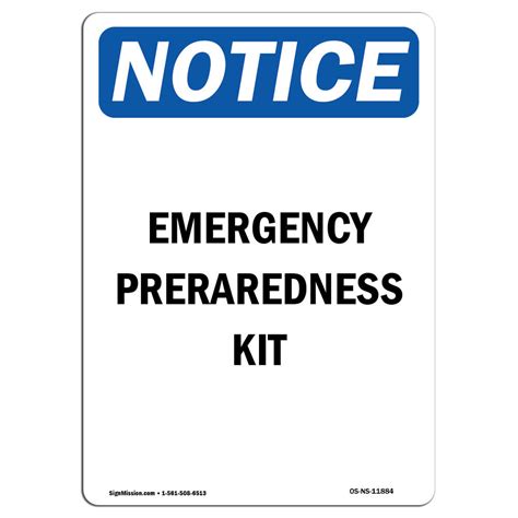 SignMission Emergency Preparedness Kit Sign | Wayfair