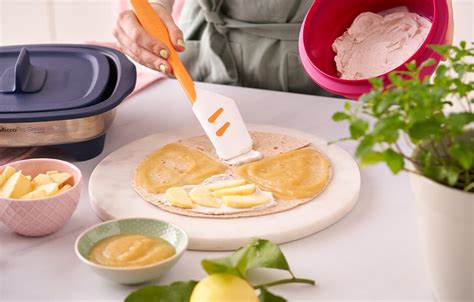 Süße Wraps mit Apfel Zimt Füllung Tupperware Genusswelt