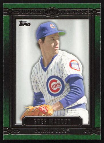 Topps Uc Greg Maddux Chicago Cubs Card Ebay