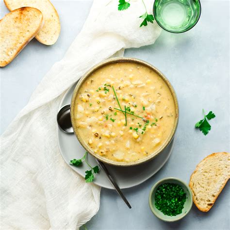 simple vegetarian corn chowder recipe with potatoes 4