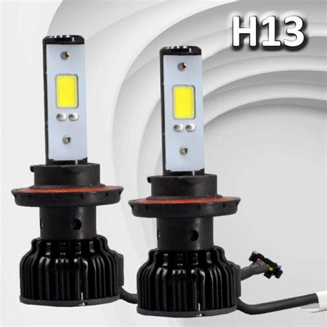 H13 High Power COB 60W HID LED Headlight Conversion Kit HID White Bulbs