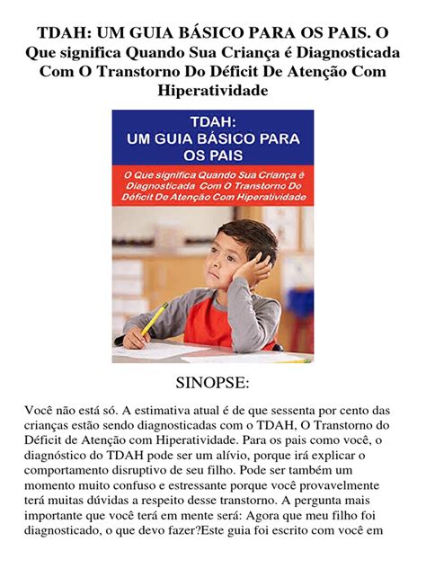 Crise De Tdah O Que Fazer - TDAH - UM GUIA BÁSICO PARA OS PAIS. O Que Significa Quando Sua Criança ...