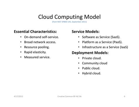 Cloud Computing Reference Architecture From Nist And Ibm Ppt