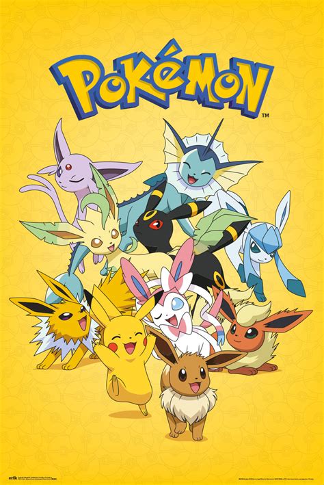 Pokémon Eevee Evolutions - Maxi Poster Hole in the Wall Hole in the Wall