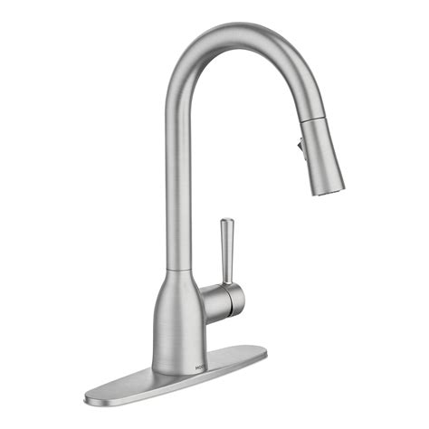 MOEN Adler Single-Handle Pull-Down Sprayer Kitchen Faucet — Spot Resist Stainless