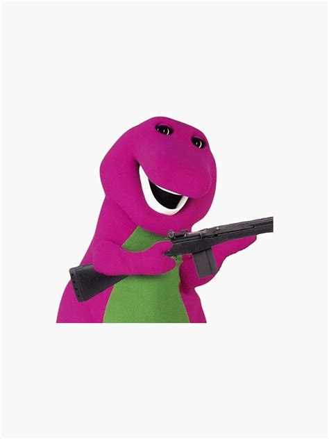 Barney The Dinosaur With A Gun