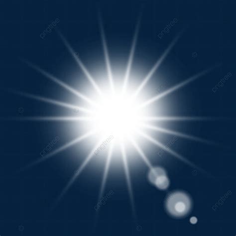 Lens Flare Effect Hd Transparent, White Light Effect Lens Flare Vector ...