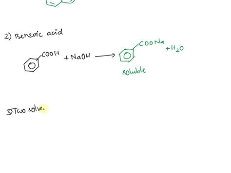 Solved A Write The Structures For Benzoic Acid And Naphthalene B