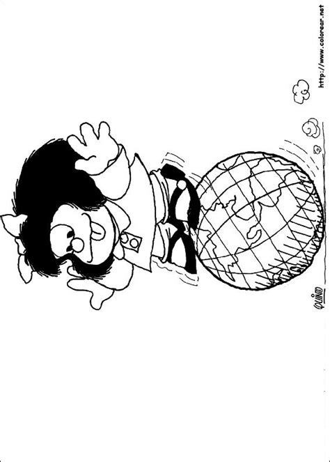 Dibujos Para Colorear De Mafalda