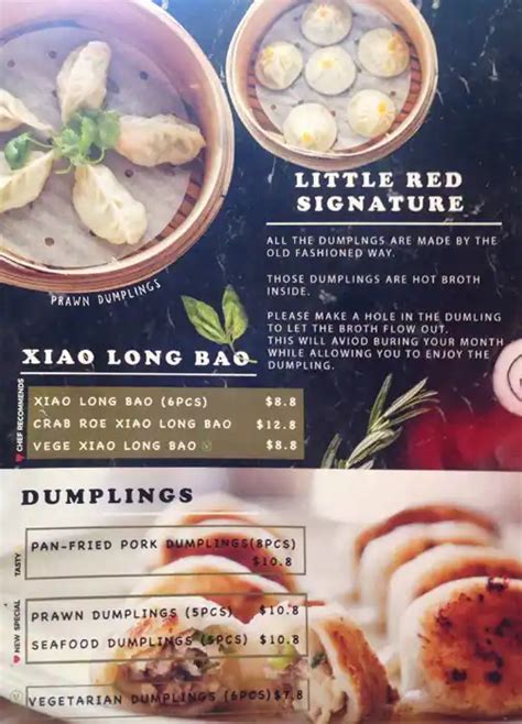 Little Red Dumpling Menu, Menu for Little Red Dumpling, Sunnybank Hills ...