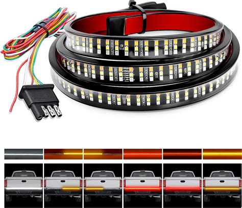 Amazon Nilight Truck Tailgate Light Strip 48 Triple Row 360 LED