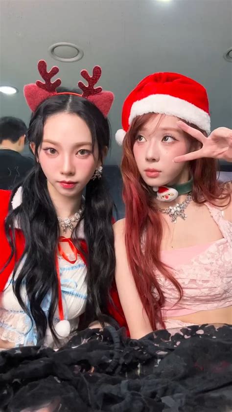 231124 Aespa TikTok Update With Karina Winter Jingle Bell Jingle