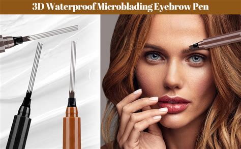 Amazon Microblading Eyebrow Pen With 4 Tipped 3D Waterproof