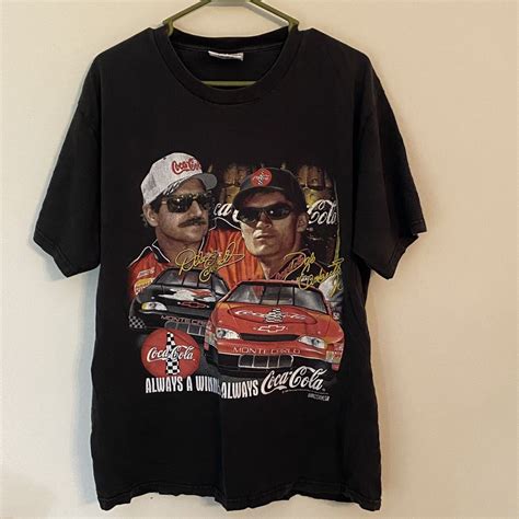 Mavin Vintage Dale Earnhardt And Dale Earnhardt Jr Coca Cola T Shirt