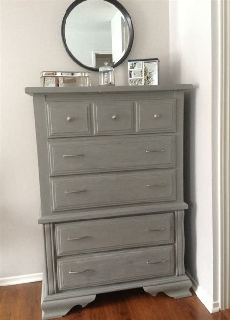 Rustoleum Chalk Paint And The Color Is Country Gray Painted Bedroom