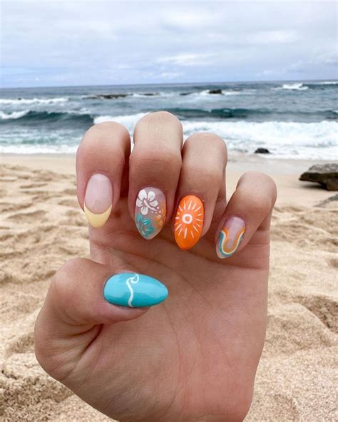 20 Awesome Summer Beach Nails To Inspire You In 2023 Beach Nails