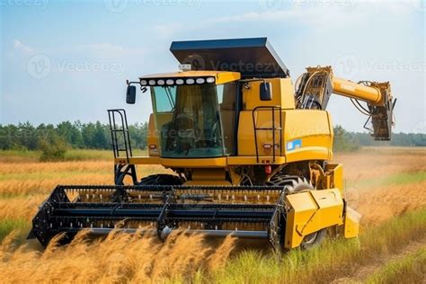 Harvester machine to harvest rice field.Generative Ai. 29554173 Stock ...