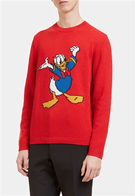 Donald Duck Sweater Gucci Gucci Sweater Men Sweater Sweet Style Sweater Design Donald Duck