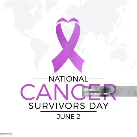 National Cancer Survivors Day Health Awareness Vector Illustration