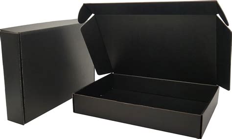 Lmuze Black Shipping Boxes For Small Business Pack Of 25