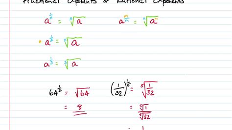 Fractional Exponents