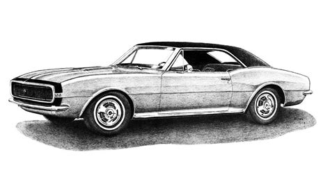 Chevrolet Camaro Ss Coupe Drawing By Nick Toth Fine Art America