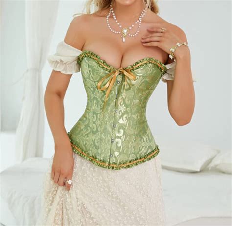 Women Lace Up Boned Bustier Corset Overbust Burlesque Top Lingerie Waist Cincher Ebay