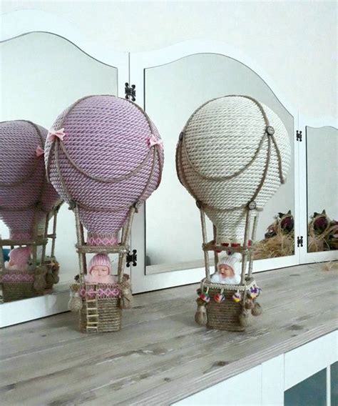 Hot Air Balloon Nursery Mobile Light Grey Pink Blue Purple Yellow Nursery Decor Baby Room Decor