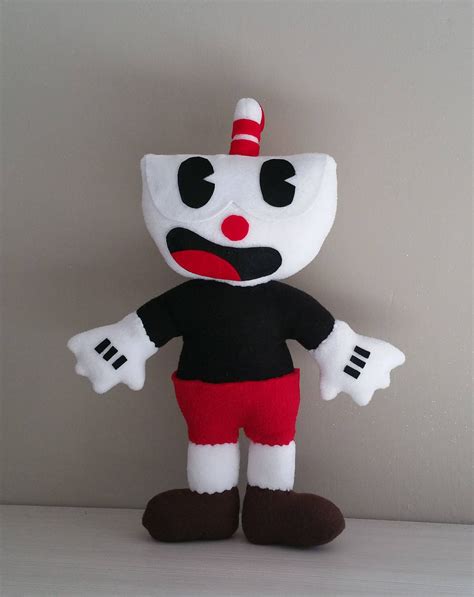 Ready To Ship Handmade Cuphead Plush Unofficialbig Sizeindie Game