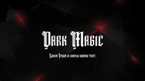 Dark Magic Font Download Free For Desktop And Webfont