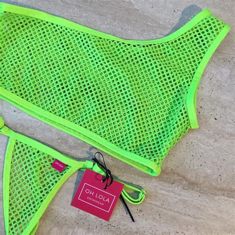 Temptation One Sleeve Neon Micro Bikini