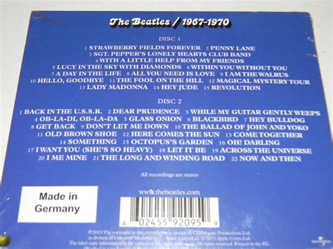 The Beatles The Beatles 1967 1970 2023 Edition 2 Cd Set The Blue