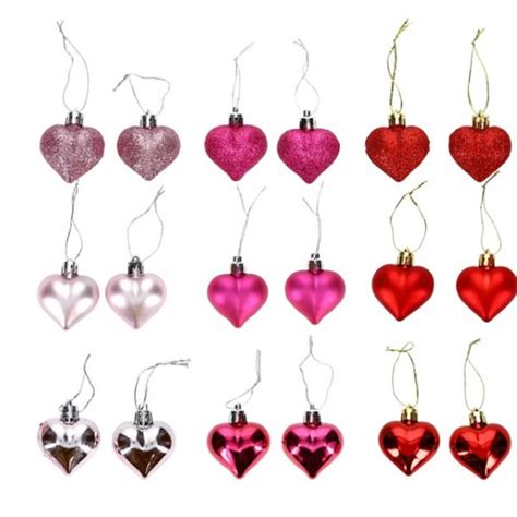 Pink Heart Ornaments Etsy