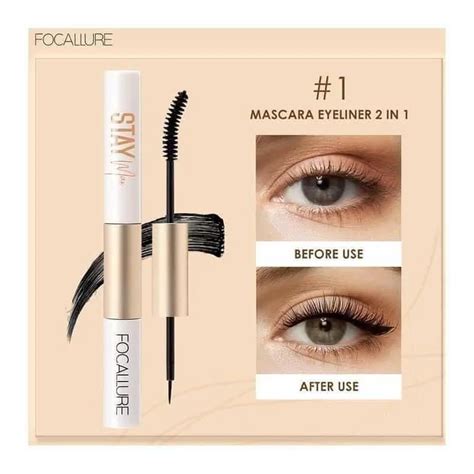 Focallure Mascara 2 En 1 Staymax 2in1 Waterproof Mascara And Eyeliner