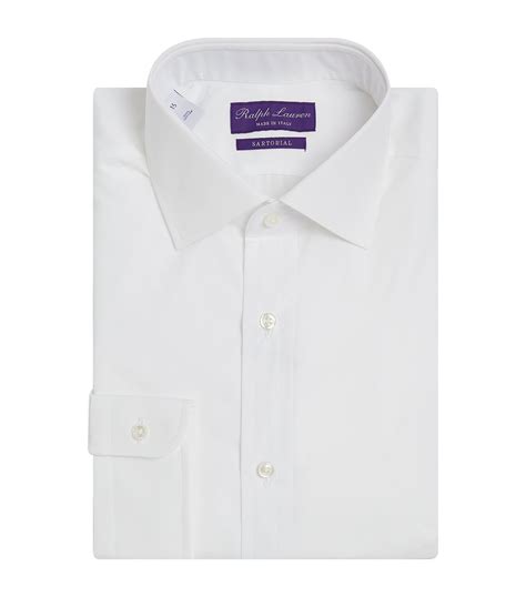 Mens Ralph Lauren Purple Label White Evening Shirt Harrods Us