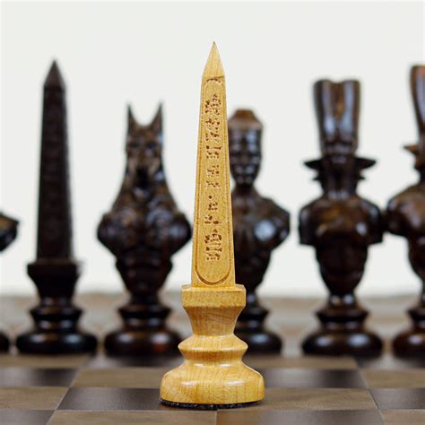 Luxury Wooden Ancient Egyptian Theme Chess Set - Henry Chess Sets