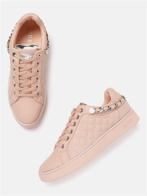 Buy GUESS Women Nude Coloured Quilted Detail Sneakers Casual Shoes For Women 20363528 Myntra
