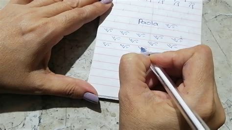 PAOLA Cómo se escribe en taquigrafía Pitman YouTube