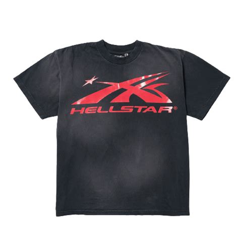 Hellstar Sport Logo Gel Black T Shirt Iconic Design