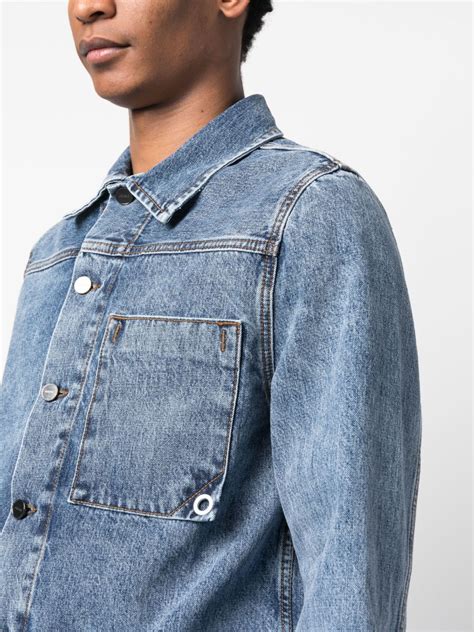 Jacquemus Blue Le Raphia la Veste De Nîmes Jao Denim Jacket ModeSens