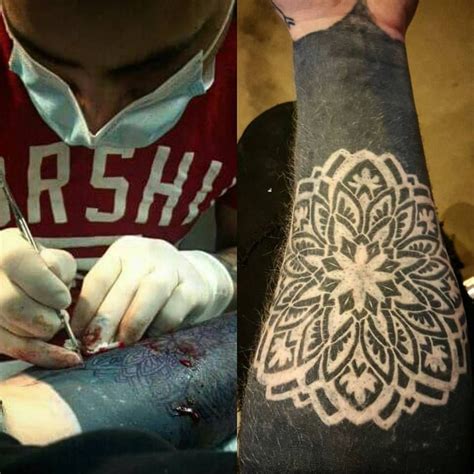 Scarification Over Blackwork