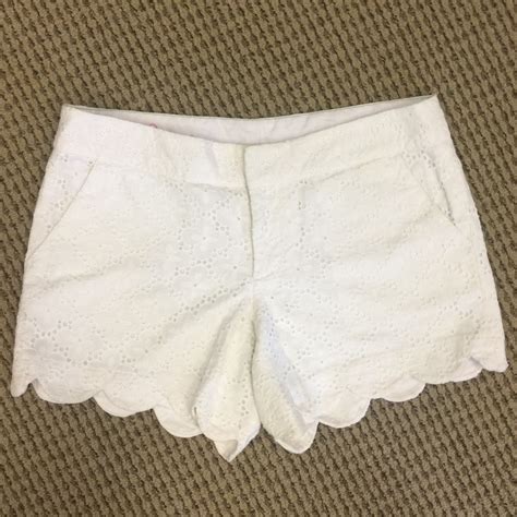 Lilly Pulitzer Resort White Eyelet Shorts Gem