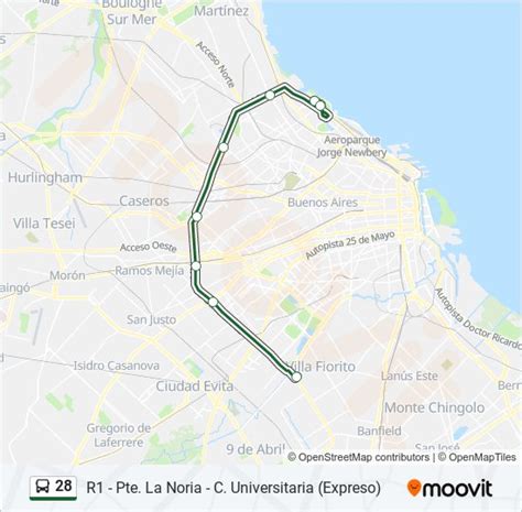 Ruta Horarios Paradas Y Mapas R Pte La Noria C