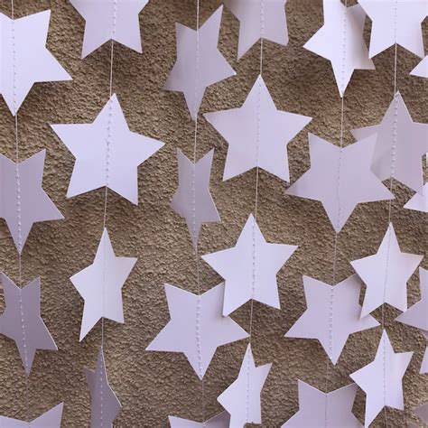 Paper Star Garland - Etsy