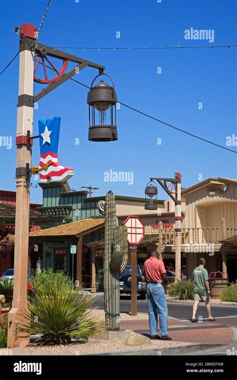 Old Town District Scottsdale Phoenix Arizona Usa Stock Photo Alamy