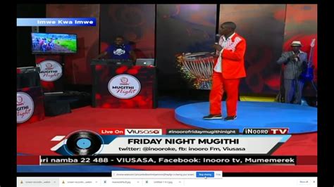 Embarambamba And Kariuki Wa Kiarutara Live Performance Mugithi Inooro Tv Na Nyox Wa Katta Youtube