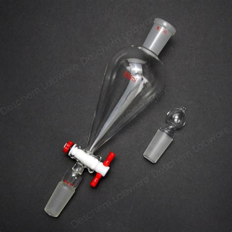 250ml 24 40 Lab Glass Pyriform Separatory Funnel P Grandado