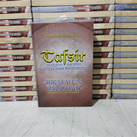 Jual Buku Ori Tafsir Al Quran Juz Xxvii Juz Qala Fama Khathbukum