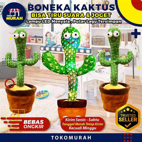 Jual Dancing Cactus Recorder Toy Dancing Cactus Mainan Boneka Kaktus